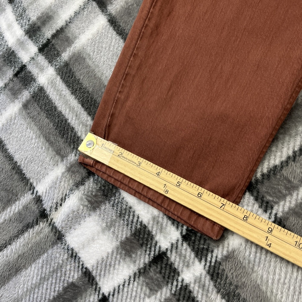 Levi's 511 Slim Fit Jeans Mens 38x32 Rust Red Denim Stretch Slim Straight W36L32 - Picture 11 of 12